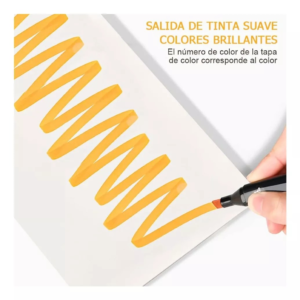 Set De 80 Marcadores Doble Punta