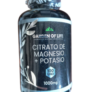 citrato de magnesio + potasio garden of life