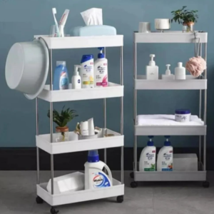 Estante carrito multiusos de 4 niveles