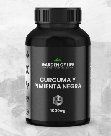 curcuma y pimienta negra garden of life